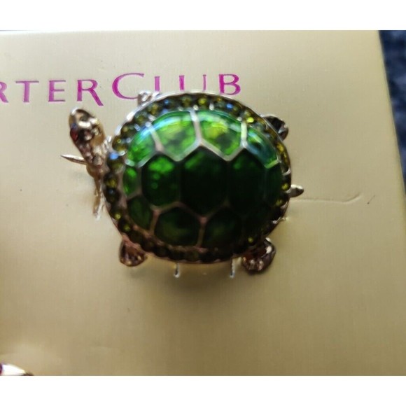 Charter Club Brooch Ocean Boxed Set Crab & Seahorse & Turtle Read! - Picture 8 of 10